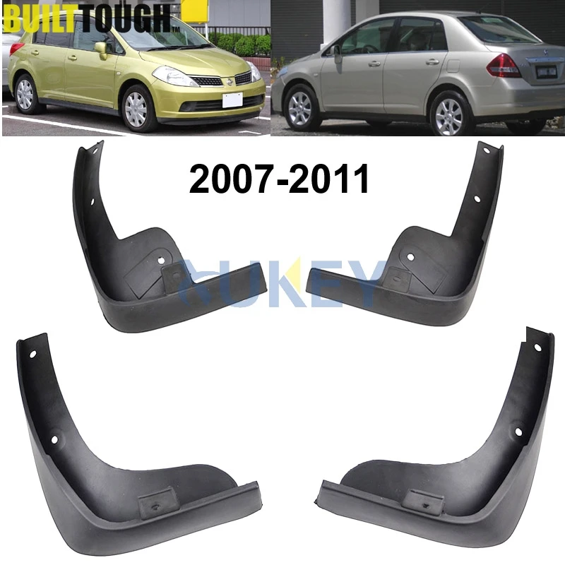 Брызговики для Nissan Tiida Versa C11 2007 2011 Люк 2012 хэтчбека латио брызговики