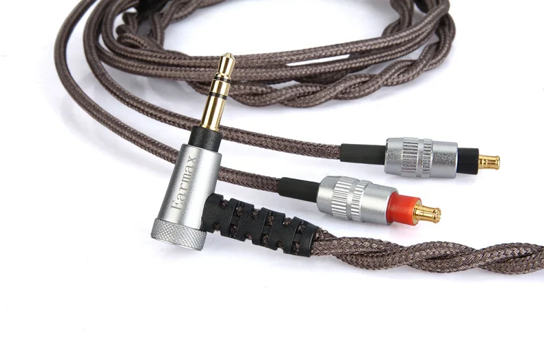 Earmax 113A A2DC кабель для наушников 3,5 мм разъем один кристалл медь серебрение аудио кабель для ATH-SR9/ES750/ESW950 120 см