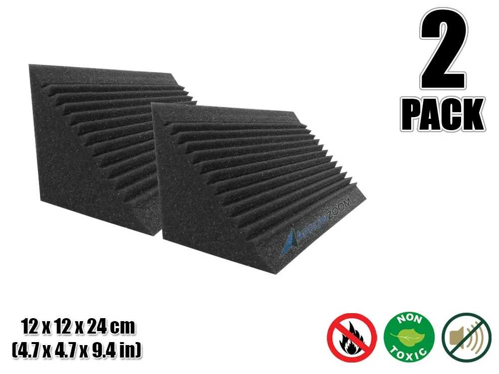 2 pcs Pack Arrowzoom мульти-режущие басовые ловушки 4," x 4,7" x 9," студийная пенная панель Звукопоглощающая акустическая обработка - Цвет: 2 pcs Pack