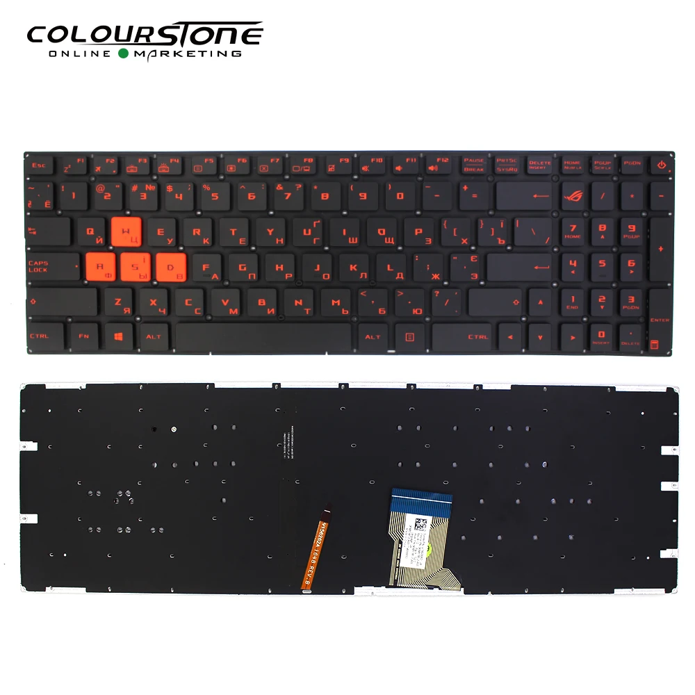 Клавиатура с русской подсветкой для ноутбука Asus GL502 GL502VM GL502VY|Клавиатуры замены| |