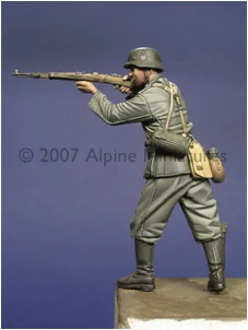 [Loong Way миниатюры] альпийские миниатюры 35008 WW2 немецкая пехота в Курске (масштаб 1/35)