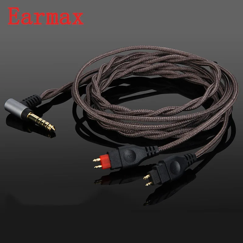 Earmax 4,4 мм кабель для наушников OCC посеребренный HIFI аудио Aux кабель обновления для Sennheiser HD650 HD600 HD580