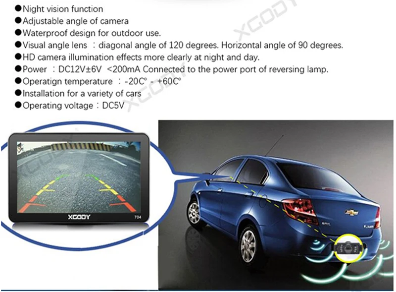 XGODY 704 7 дюймов Автомобильный gps навигатор FM Bluetooth AVIN Sat Nav грузовик навигатор gps камера заднего вида Россия Европа карта автомобиль