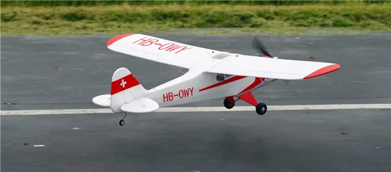 FMS 1400 мм J3 Cub V3 (55 1 &quot) Размах крыльев RC самолет с поплавками и шестерни белый