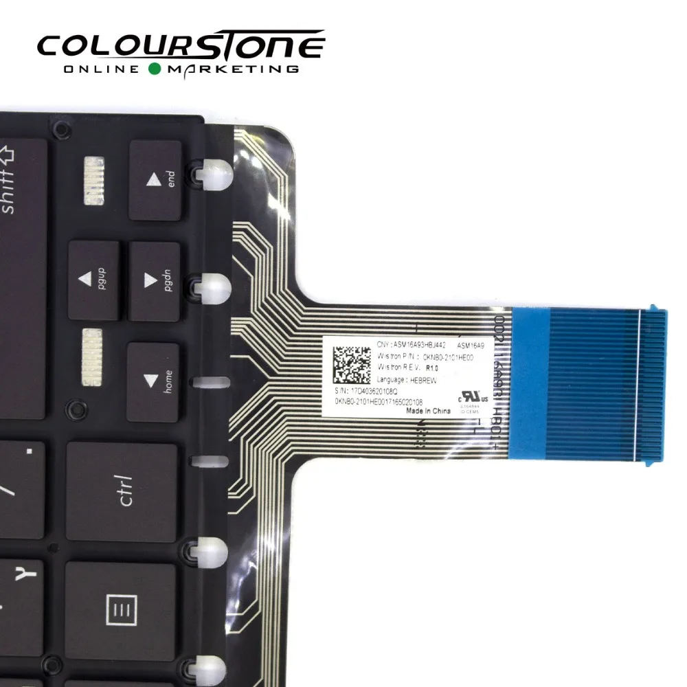 Клавиатура для ноутбука ASUS UX330 UX330UA черная с подсветкой без рамки HB