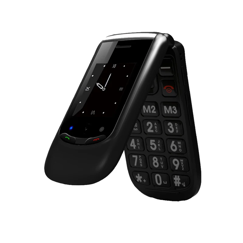 YINGTAI T10 3g разблокирована Dual Sim карты флип старшего мобильного телефона SOS клавишу
