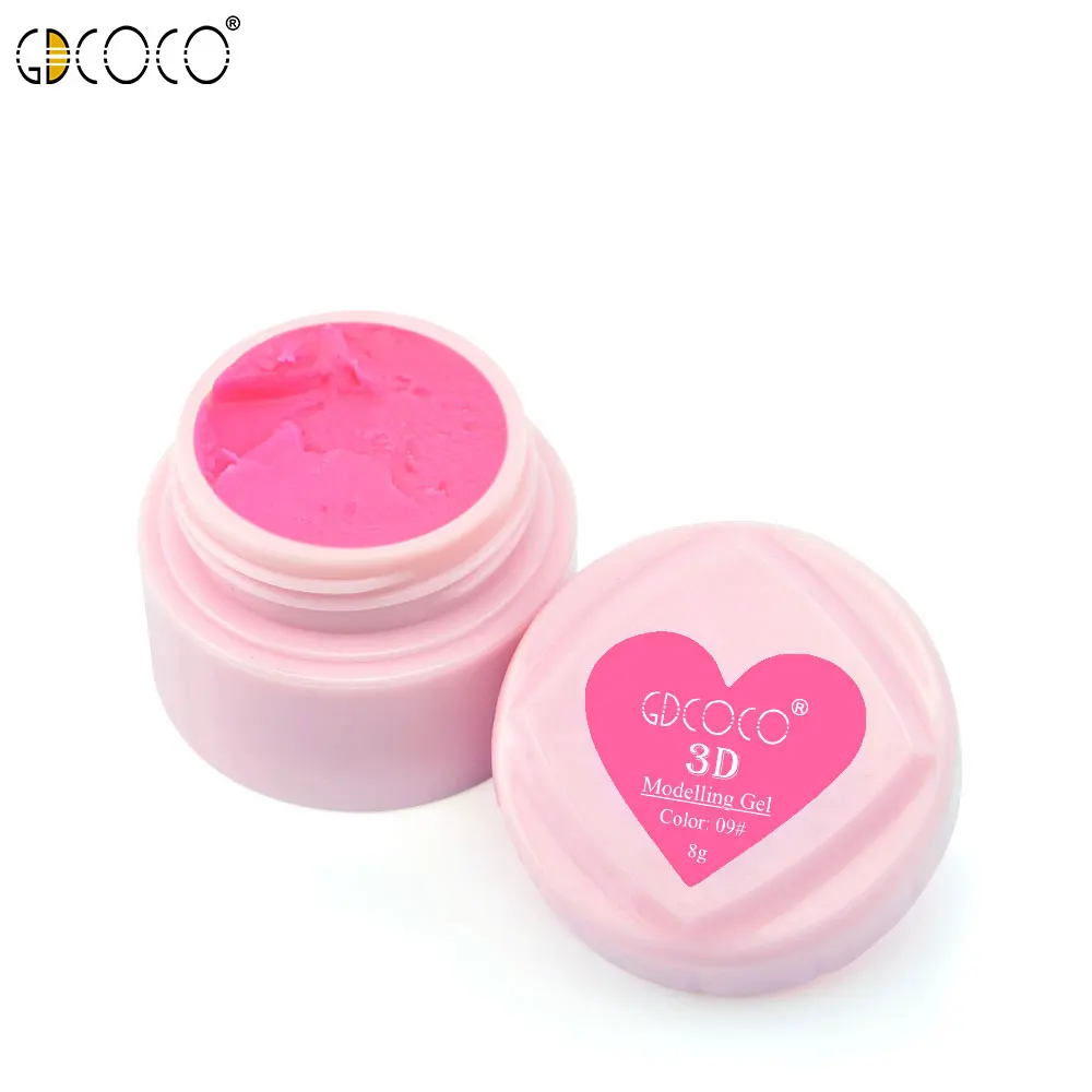 C09 40261 GDCOCO, 24 цвета в наборе, 3D моделирующий гель, 8 мл, сделай сам, живопись цветами, гель, набор, впитывающий CANNI светодиодный/УФ-гель - Цвет: C09