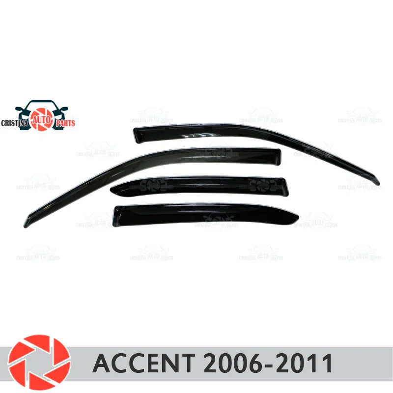 Дефлектор окон для Hyundai Accent 2006-2011 защита от дождя грязи тюнинг автомобиля