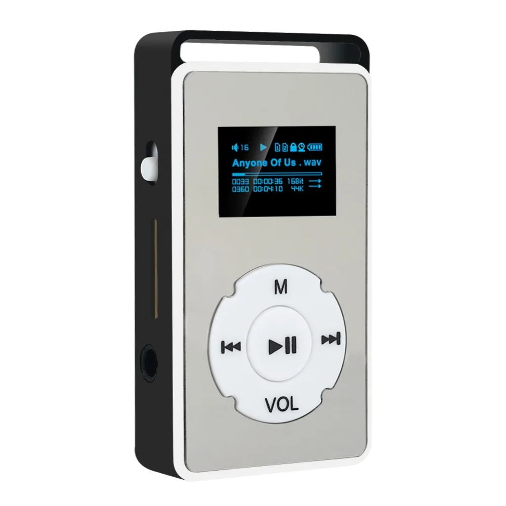 BCMaster Горячая продажа мини MP3 плеер с ЖК экраном Поддержка 16 Гб Micro SD TF карта модный