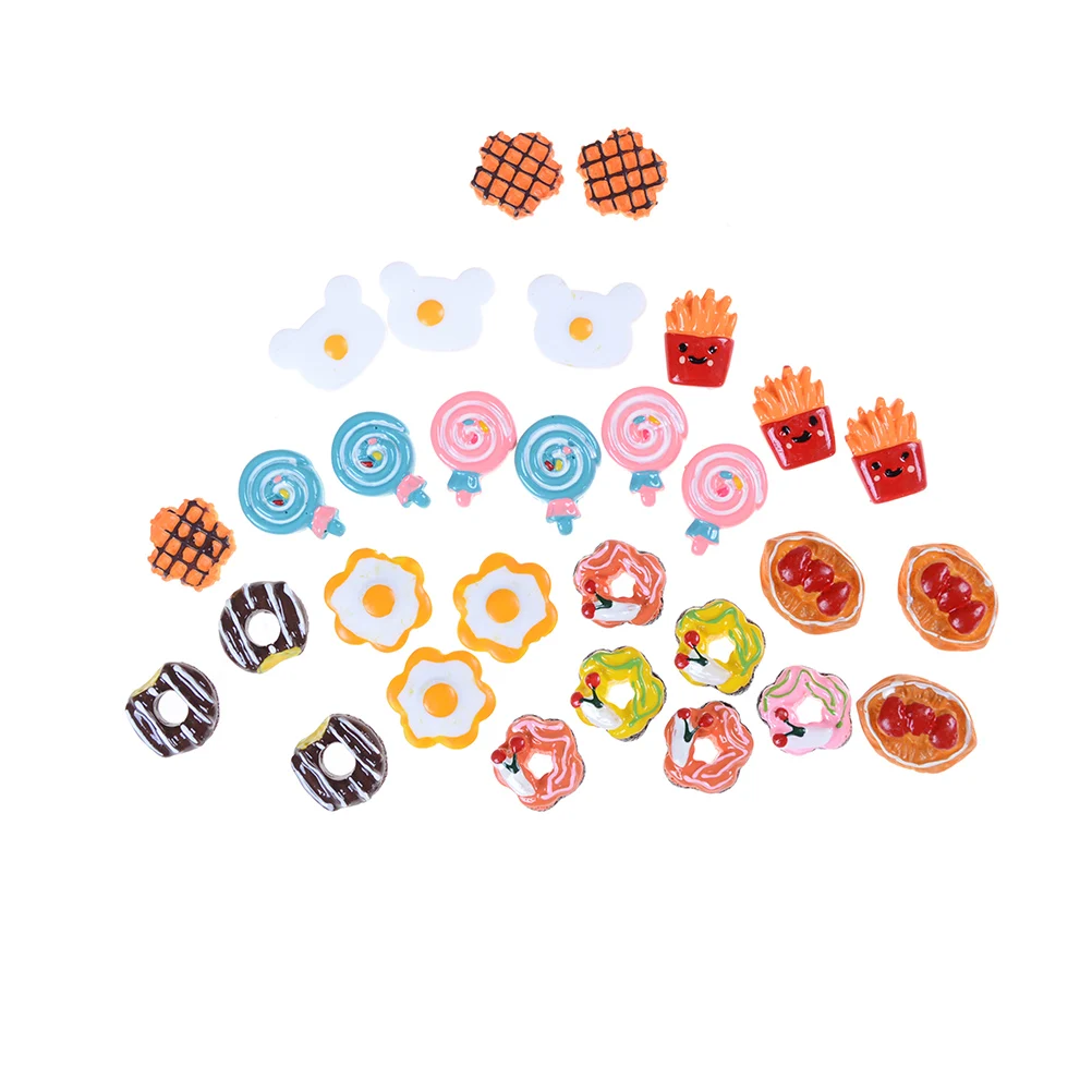 

5pcs Craft Mini Poached Eggs Food Ornament Simulation Toys Dollhouse Decor DIY