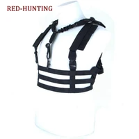 military army hunting airsoft vest profile ammo chest rig removable tactical vest molle system low profile chest rig vest