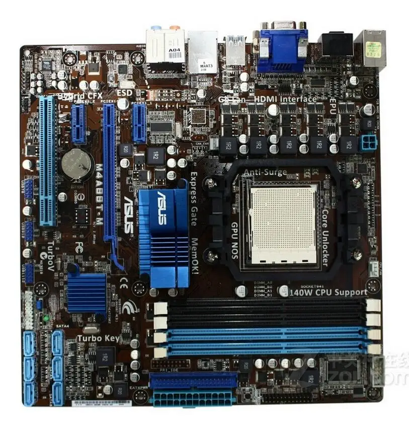 Socket AM3 для ASUS M4A88T M оригинальный настольный компьютер AMD 880G материнская плата DDR3