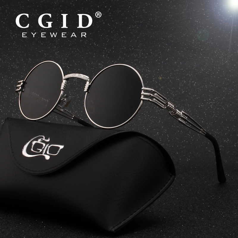 CGID поляризационные в готическом стиле стимпанк Круглый металлический круг Ретро