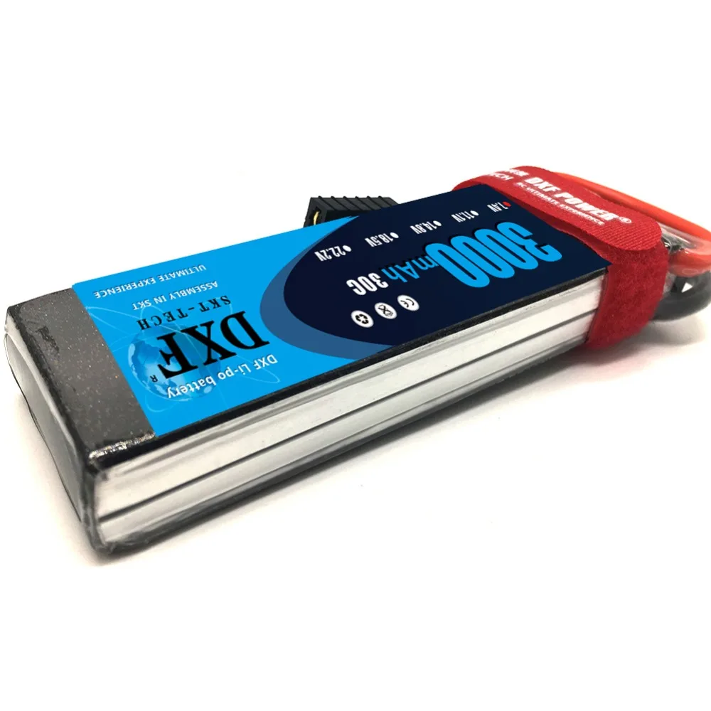 DXF Li-Poly батарея 7 4 V 3000mAh 2S 30C MAX 60C 1/10 RC автомобиль Lipo Bateria Мультикоптер Квадрокоптер