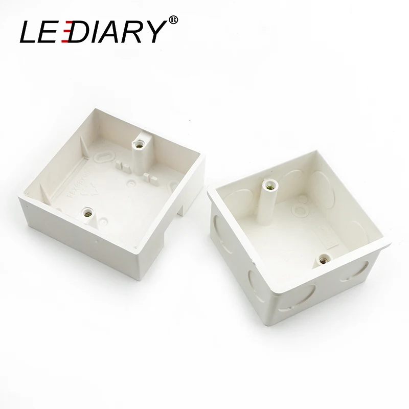 LEDIARY External Mounting Box Wall Plastic For Switch and Sockets 86mm*86mm*33mm Apply Any Position of Surface | Обустройство дома