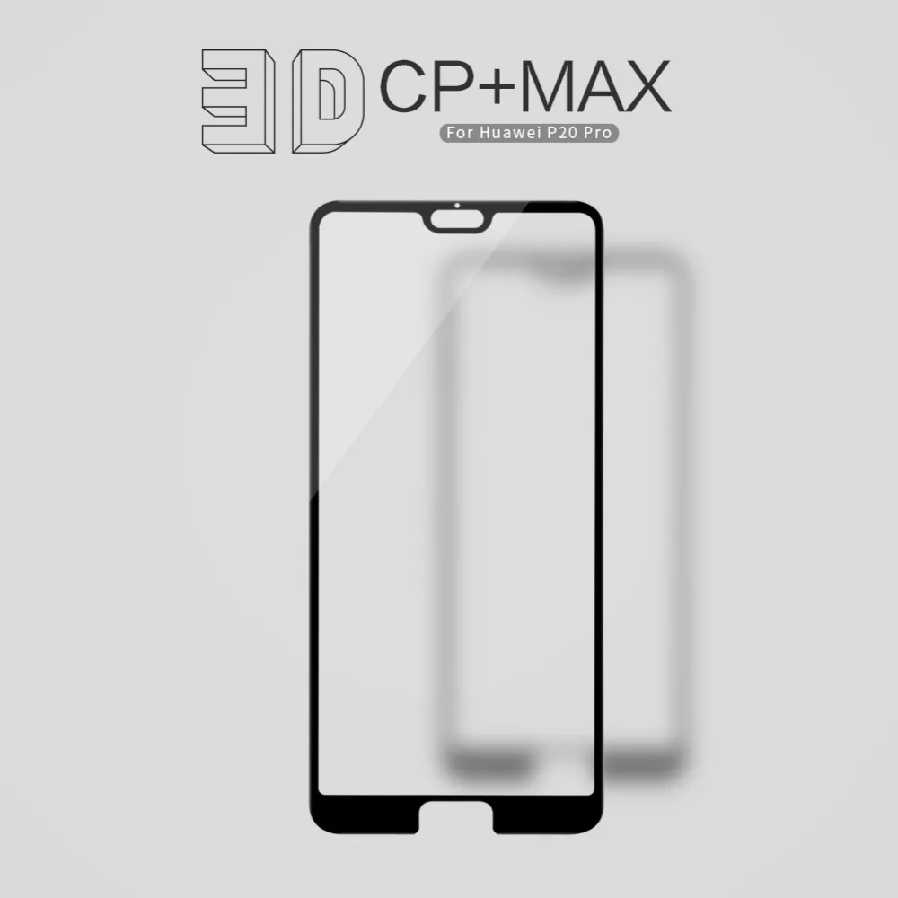 Защитное стекло для huawei p20 pro полностью покрытое nillkin 3D CP + 9H 0 33 мм тонкое p20pro