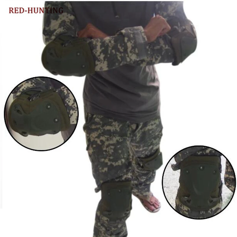 

Outdoor Elbow Knee Pads Sports Safety&Elbow Pad For Sports Set Knee Protector tactical protective gear 4 Pcs/Set