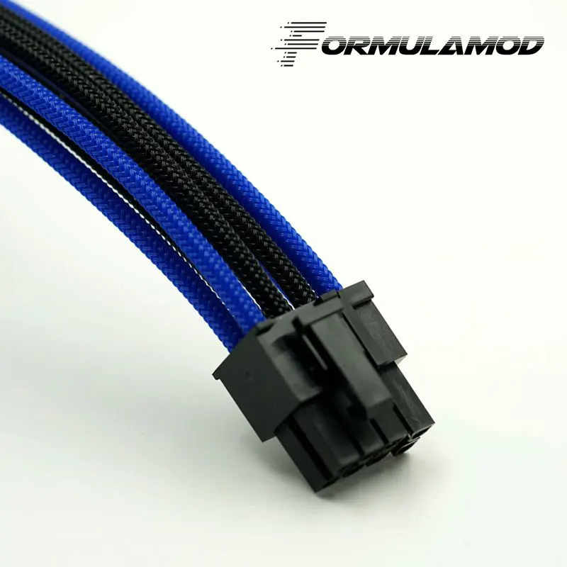 Black and Blue FormulaMod Fm-cpu 8P-C, ЦП 8Pin удлинитель питания, материнская плата 18AWG 8Pin многоцветные соответствующие кабели расширения - Цвет лезвия: Black and Blue
