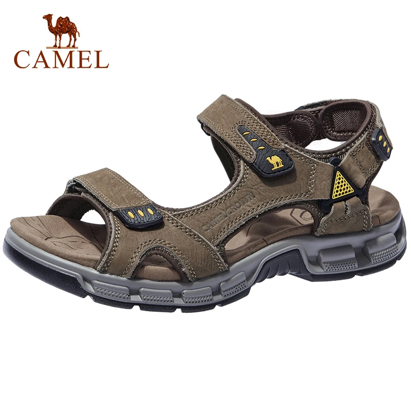 Сандалии CAMEL мужские из воловьей кожи повседневные Босоножки с открытым носком