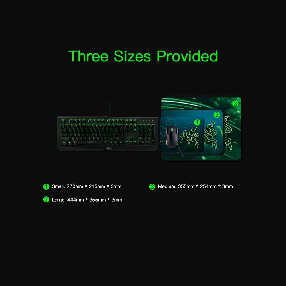 Игровой коврик razer Goliathus с управлением, мягкий коврик для мыши для профессиональных геймеров, маленький 215 мм* 270 мм Средний 254 мм* 355 мм Большой