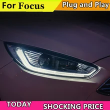 Стайлинг автомобиля для Ford focus фары 2015 2016 2017 2018 фокусировки DRL