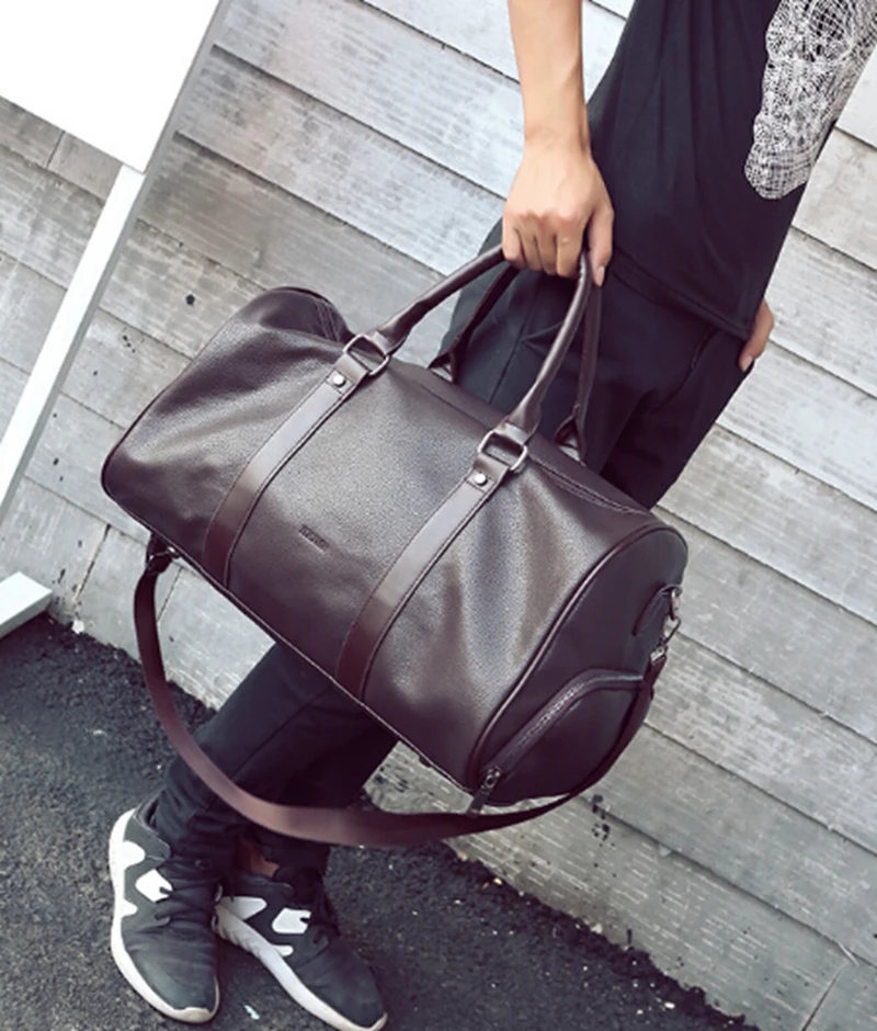 Новые модные кожаные Сумки из искусственной кожи дорожная сумка с отделениями классическая сумка-тоут сумка для путешествий от AliExpress RU&CIS NEW