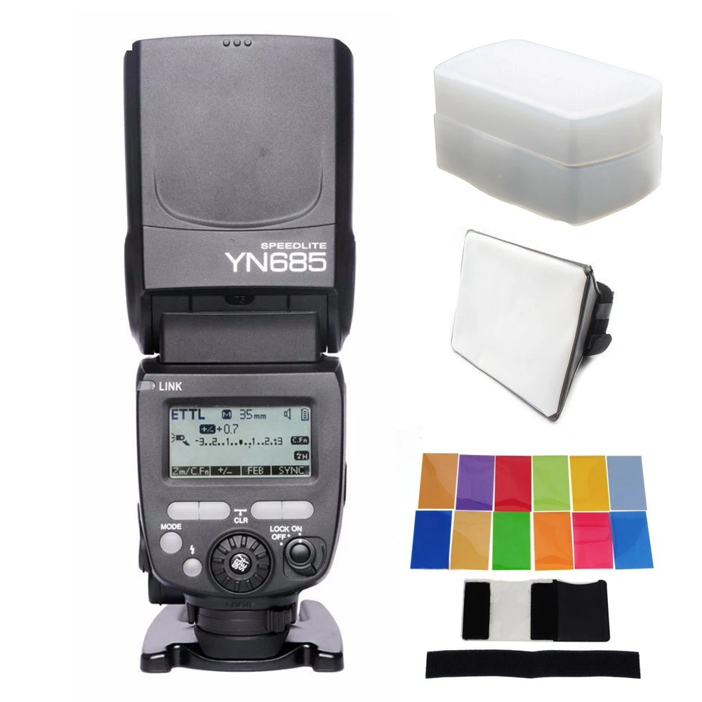 Беспроводная вспышка YONGNUO YN685 2 4G HSS TTL/i TTL для фотоаппарата Nikon D750 D810 D7200 D610