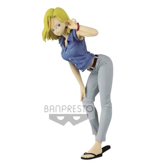 Banpresto Dragon ball Z рисунок блеск и гламуры специальный цвет Android 18#1 figuals Brinquedos