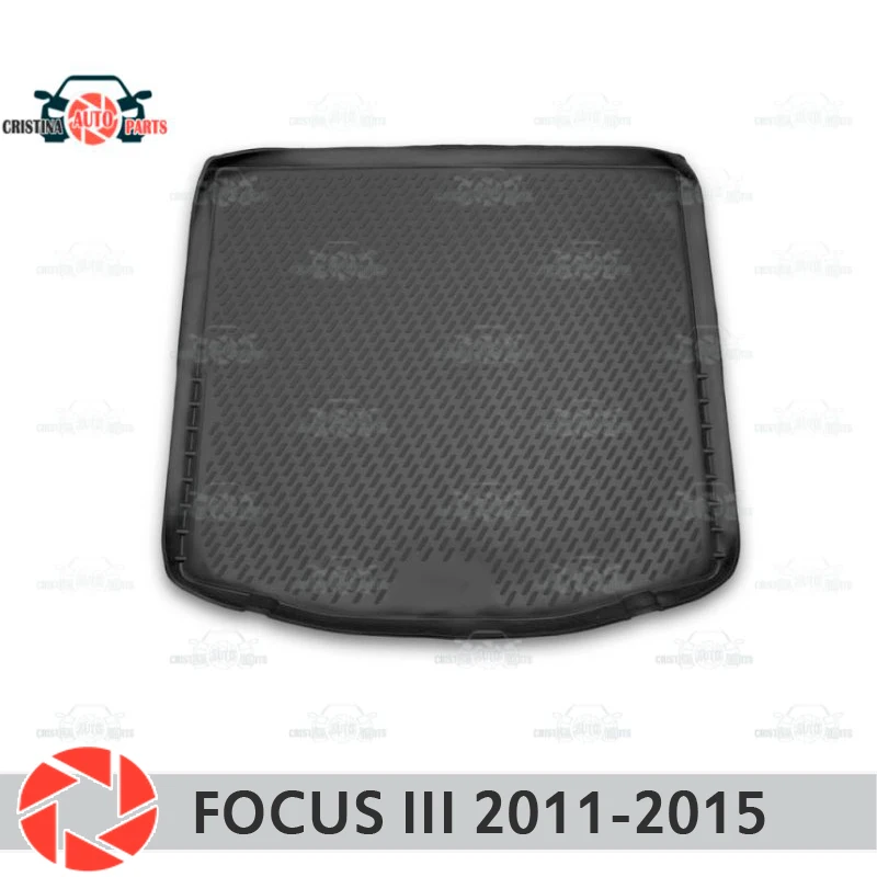 Коврик для багажника Ford Focus 3 2011 2015 напольный коврик противоскользящие