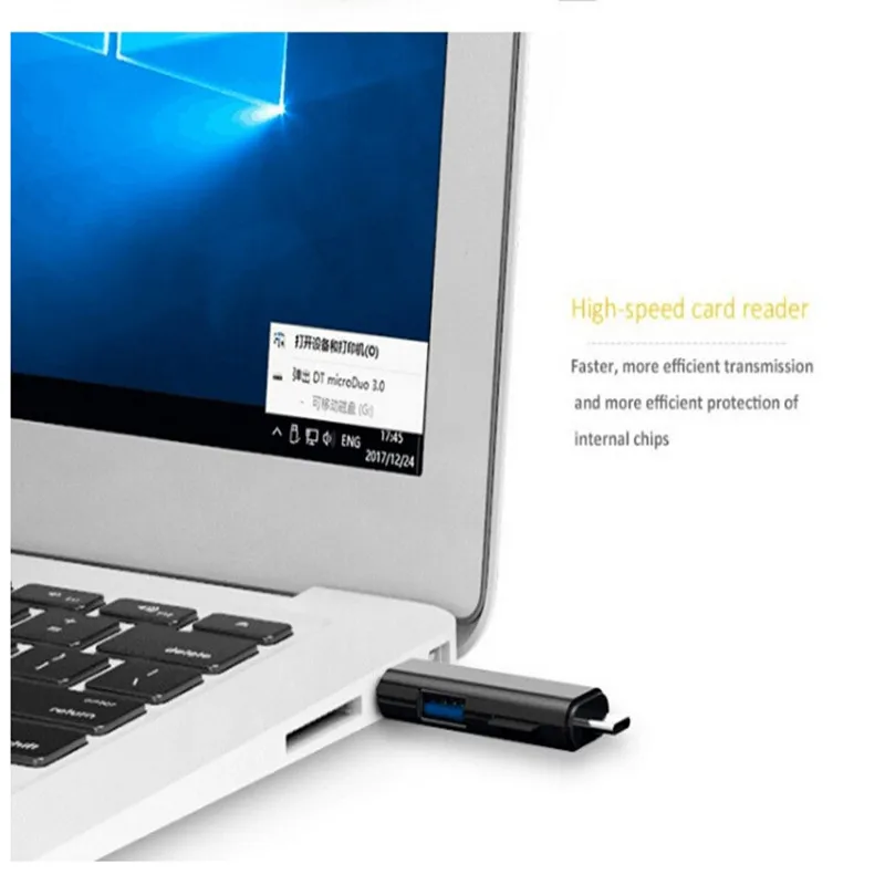 Multifunctional 3 in 1 Cardreader OTG Adapter Type-c multi sd card reader For Computer | Компьютеры и офис