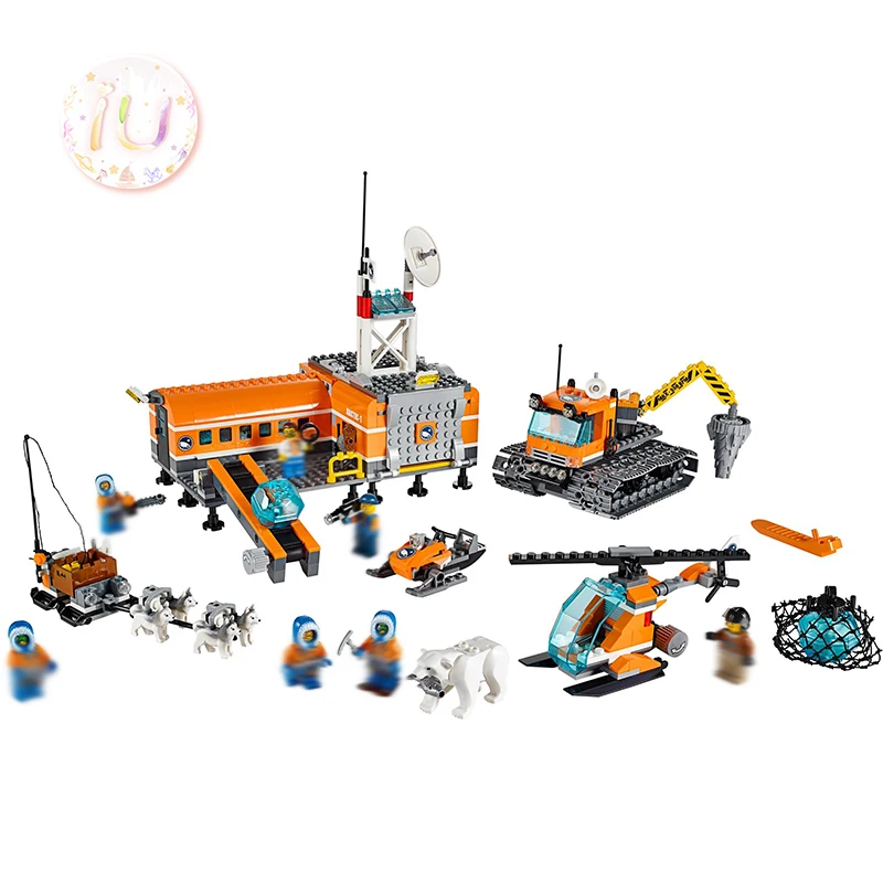Legoings City Series Arctic Base Camp Set строительные блоки BELA 10442 подарки на день рождения игрушки