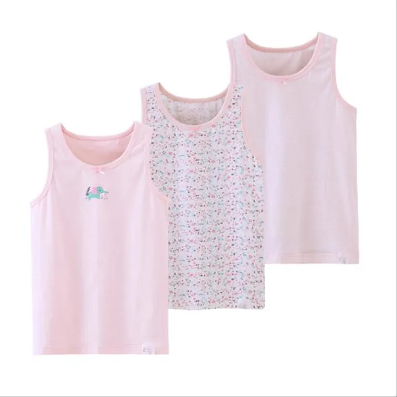 3 шт./лот детское хлопковое нижнее белье детские жилеты для детей платье без