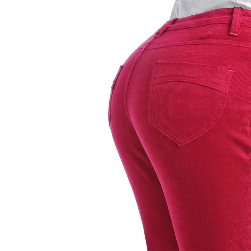 Весенне-осенние модные эластичные вельветовые брюки с высокой талией, повседневные теплые кашемировые брюки большого размера, брюки для лю... от AliExpress RU&CIS NEW