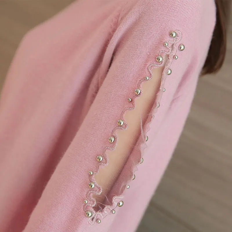 2017 Autumn Women Sweaters and Pullovers Knitting Pullover Fashion Lace Up Winter Sweater Tops Casual Jumper Pull Femme | Женская одежда