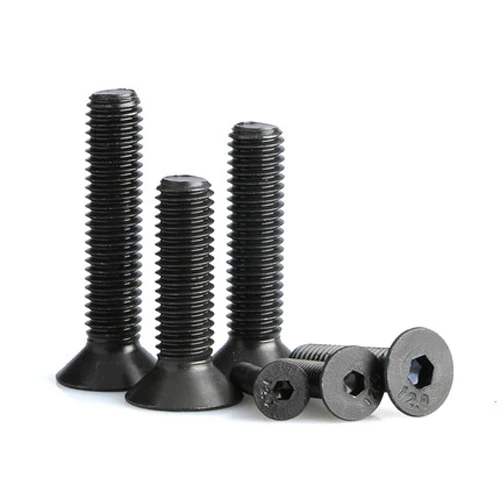 Болты шестигранные с левой ручкой M6 плоской головкой потайной длина 12 30 мм черные