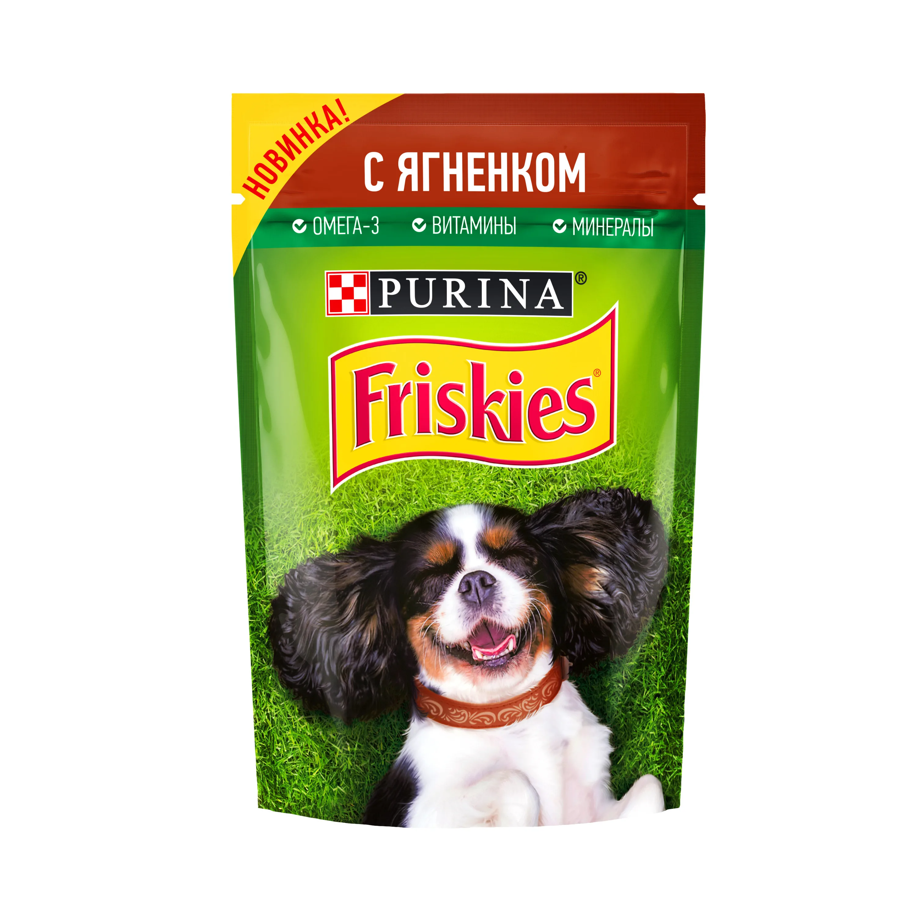 Набор влажный корм Friskies для взрослых собак с ягненком Пауч 85 г x 24 шт.|Влажный