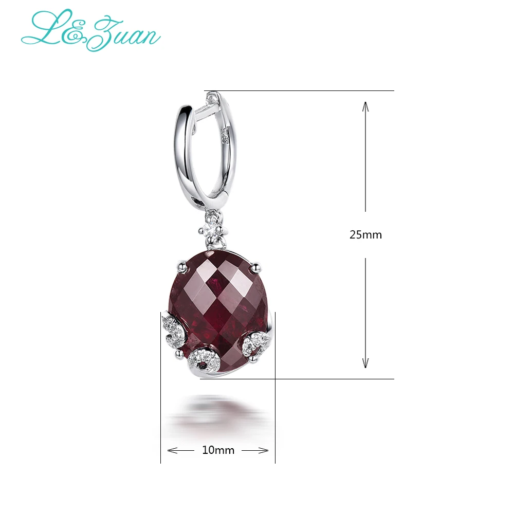 2017 Limited Горячие Продажа Завод Женщины Модный L &amp цзуань 925 10.45ct Природный Гранат