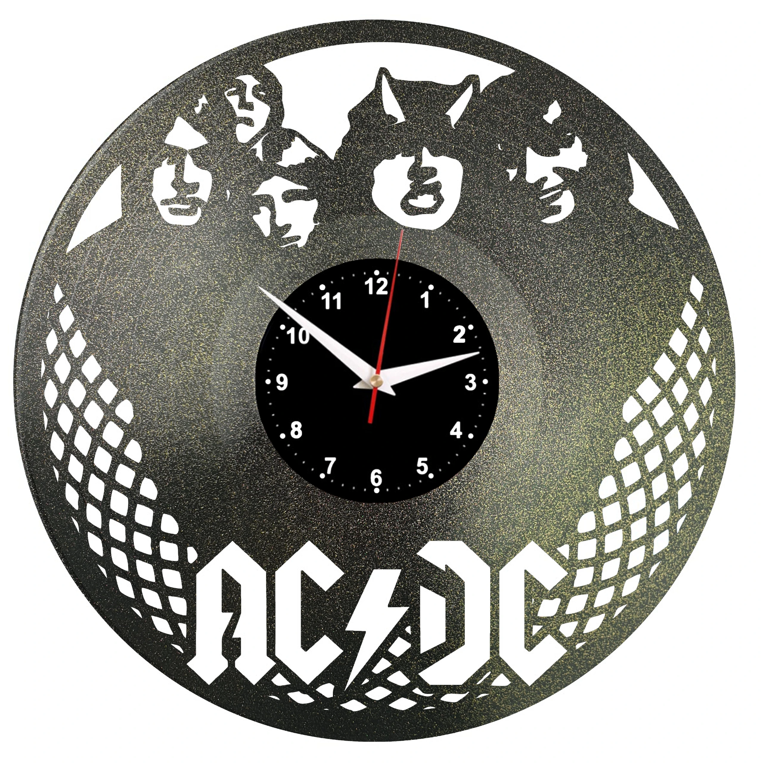 Настенные часы с виниловой пластиной AC/DC|Настенные часы| |
