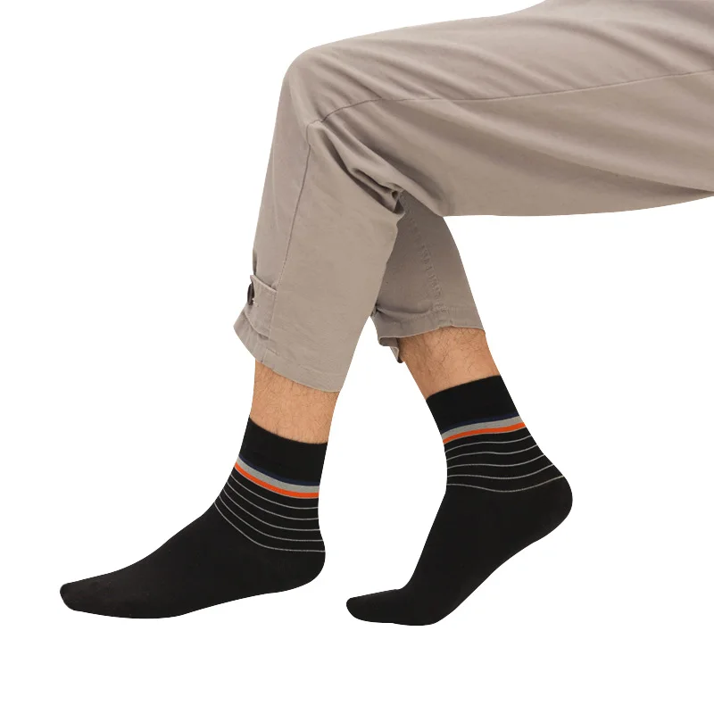 5 парт/лот мужские носки брендовые классические длинные хлопковые деловые