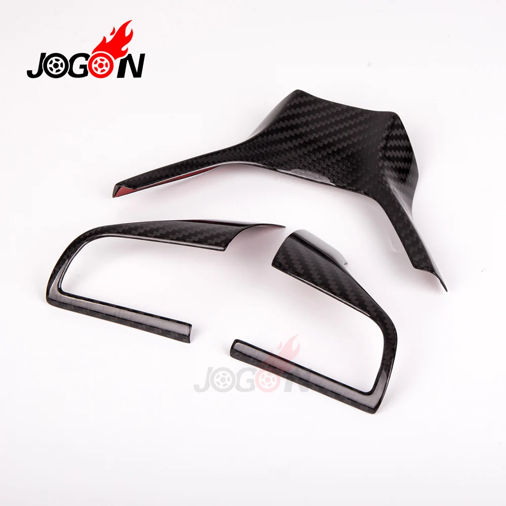 Отделка на руль автомобиля из углеродного волокна декоративная кнопка чехол для