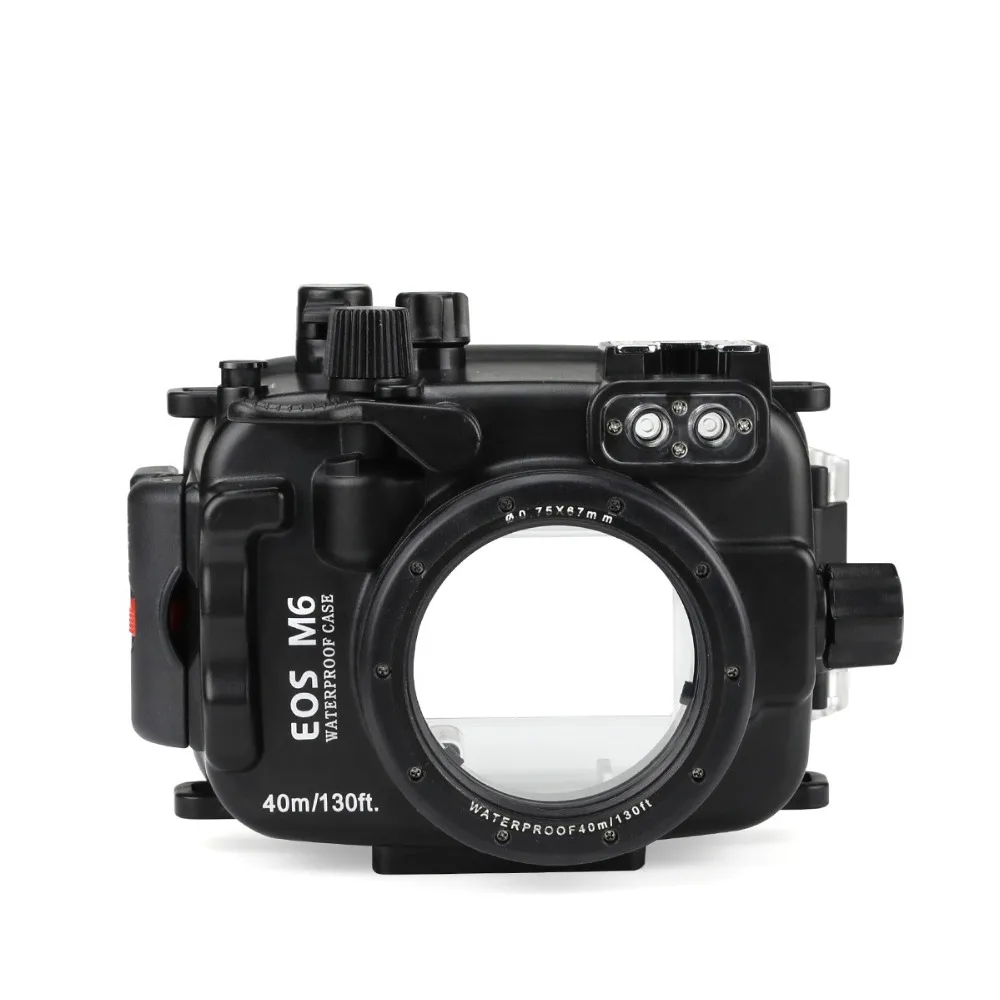 SeaFrogs 40 m/130ft корпус подводной камеры для Canon EOS M6 22 мм объектив