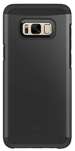Чехол SHIELDON Sunrise Series для Galaxy S8 Plus, тонкий, амортизирующий, 2 в 1, двухслойный дизайн, противоударный защитный чехол - Цвет: Black