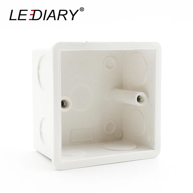 LEDIARY External Mounting Box Wall Plastic For Switch and Sockets 86mm*86mm*33mm Apply Any Position of Surface | Обустройство дома