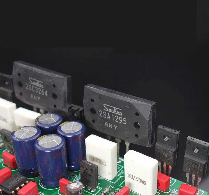 Собрать 2SC3264 2SA1295 HIFI Стерео Усилитель мощности доска на основе Burmester 933 Amp цепи