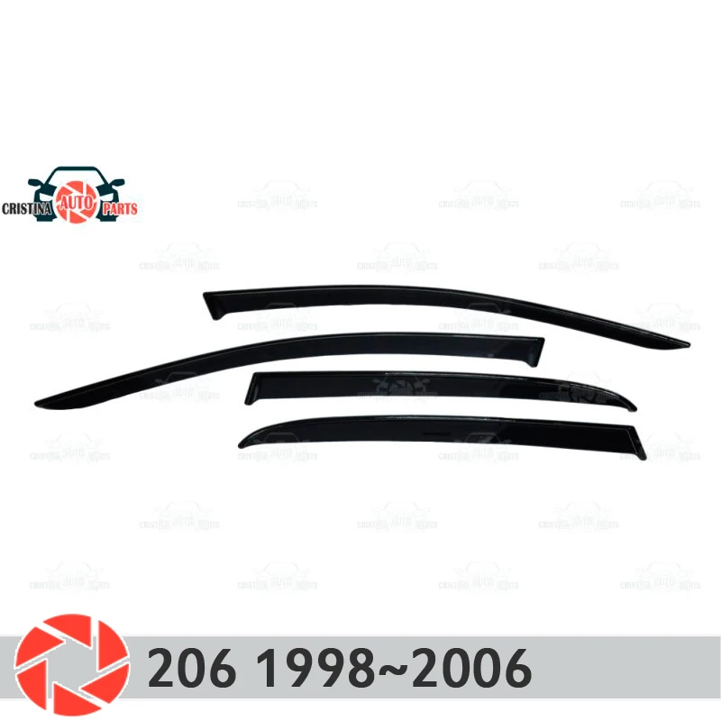 Оконный дефлектор для Peugeot 206 1998 2006 от дождя защита грязи Стайлинг автомобиля