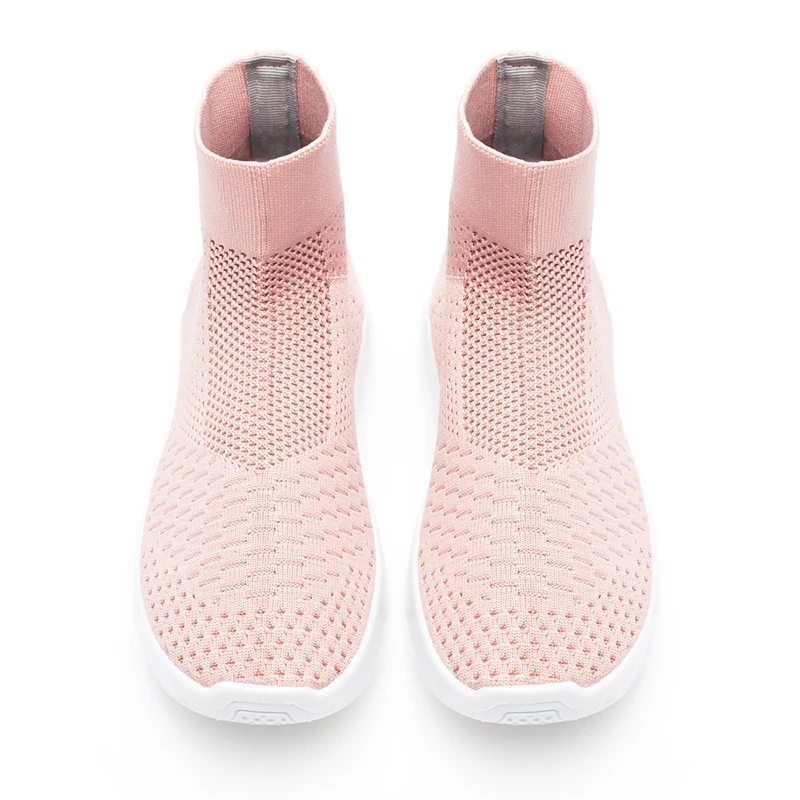 Женские сетчатые кроссовки на плоской подошве повседневные дышащие карамельных