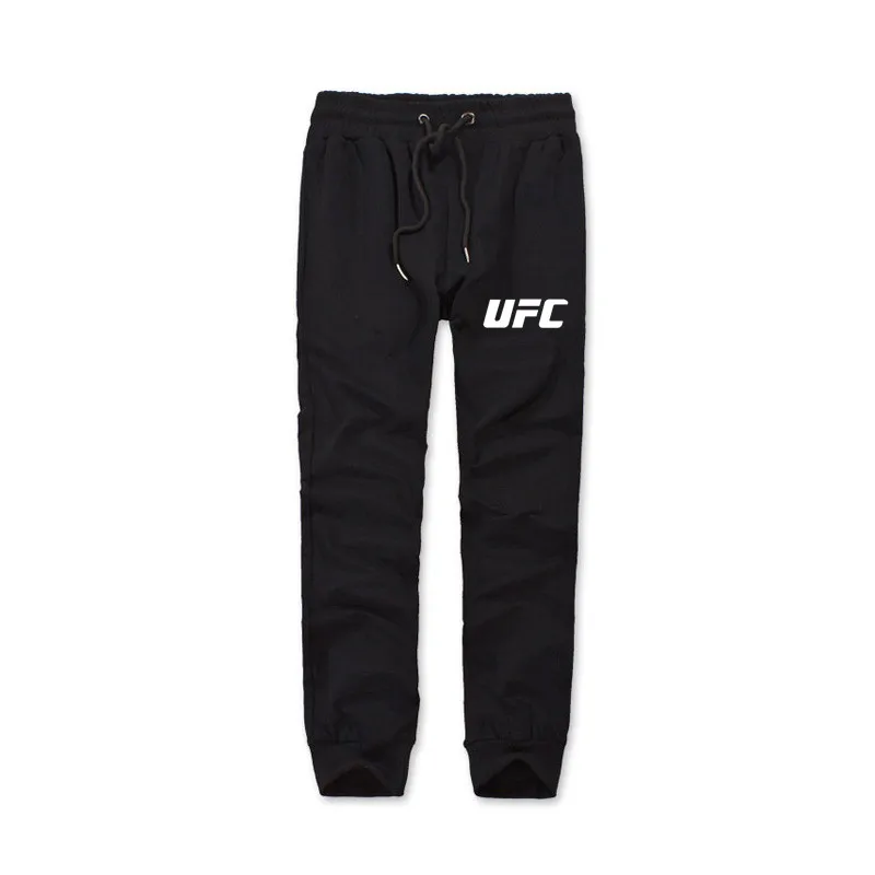 UFC печати длинные брюки Jogger 100% хлопок брюк повседневное спортивный костюм