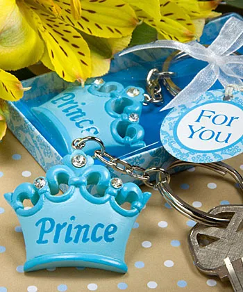 

10pcs New arrival Pink crown princess key chains wedding baby shower favor gifts keychains