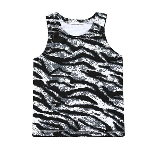 4 Новинка; Модное детское нижнее белье из хлопка; майки для мальчиков и девочек; топы для маленьких мальчиков; Летний жилет для девочек; детское нижнее белье с принтом; жилет без рукавов - Цвет: 4