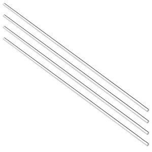 Uxcell 4 шт. 356 мм x 250 мм прозрачный Твердый акриловый круглый стержень ПММА 8 мм x 8 мм x 250 мм квадратный стержень для дома прочный